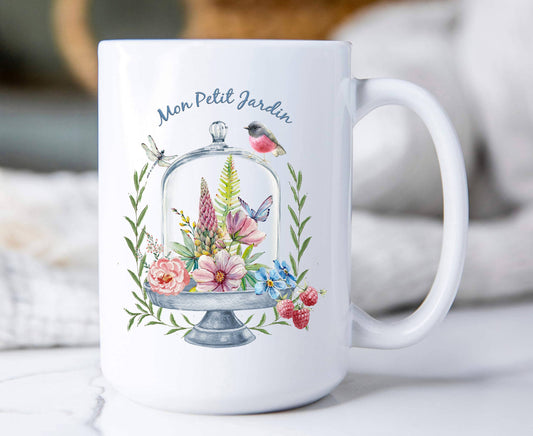Mon Petit Jardin Little Garden  Coffee Mugs