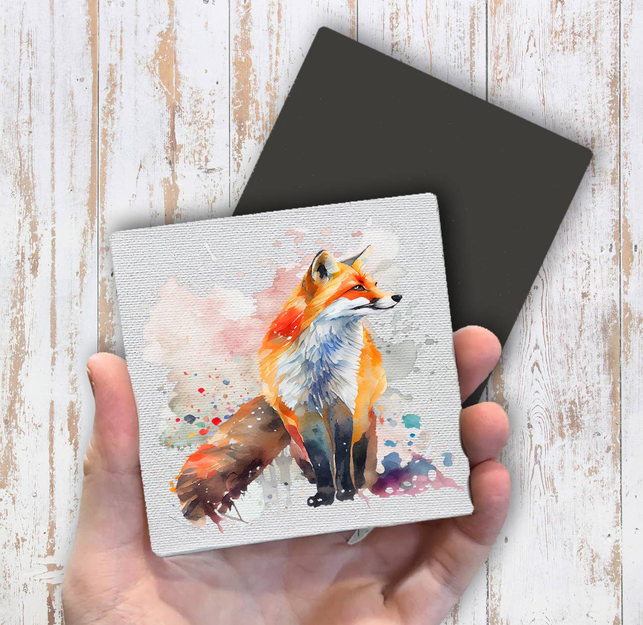 Fox Animal Watercolor Magnet Fridge - Sets of 2