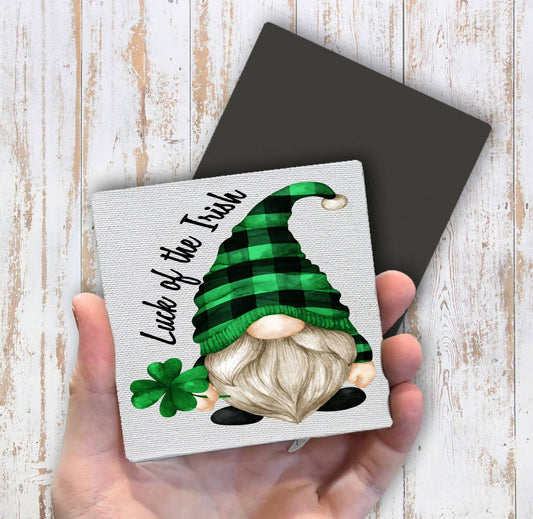 St Patricks Day Gnome Lucky Magnet Fridge - Sets of 2