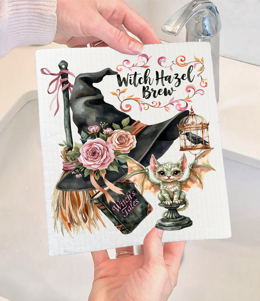 Halloween Witch Hazel Brew Swedish Dishcloth (Set of 2)