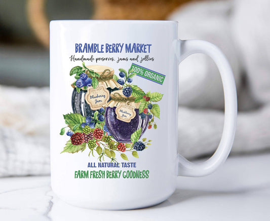 Blueberry Market 100% Organic  Coffee Mugs