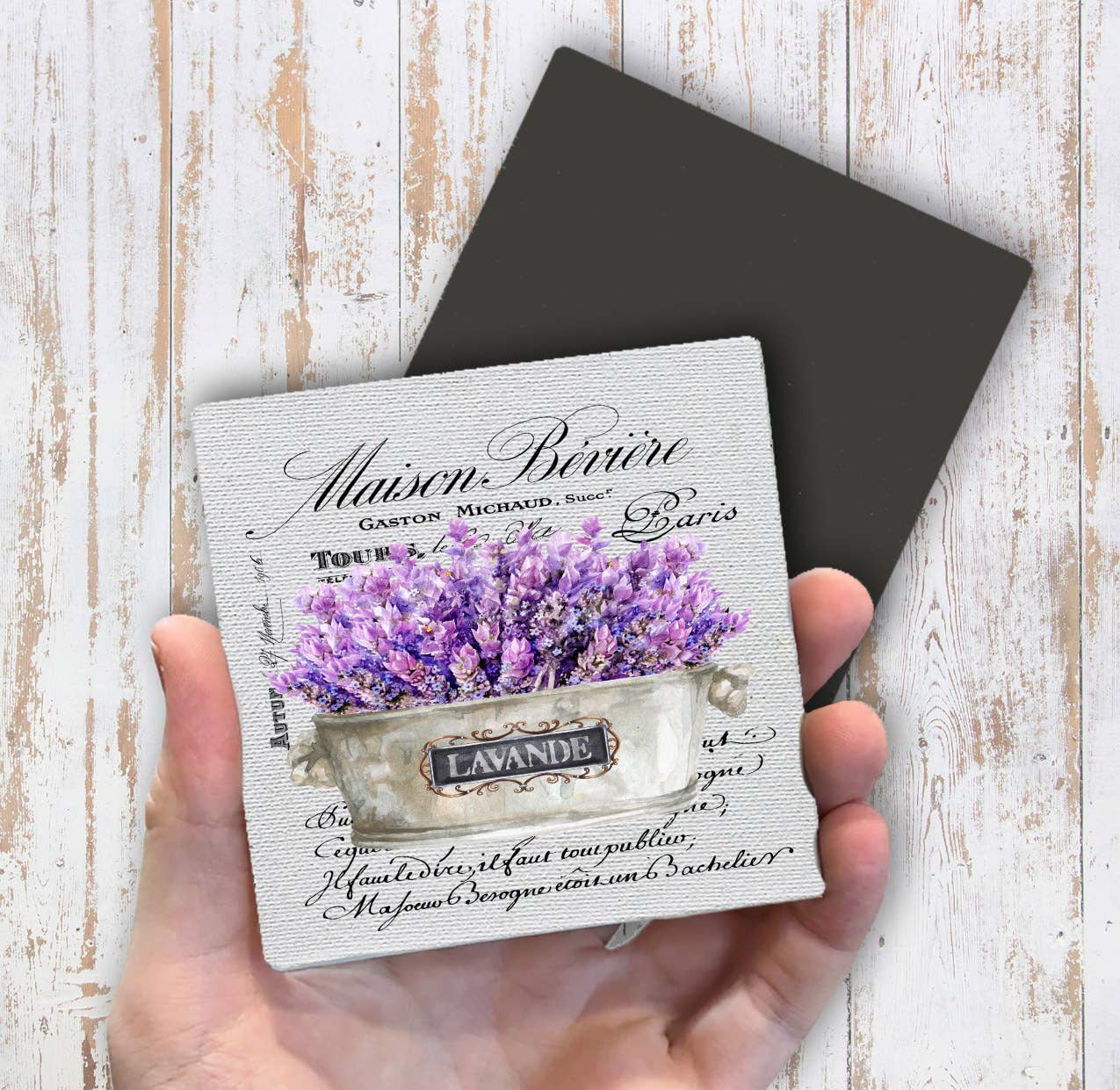 Vintage French Lavender Paris Magnet Fridge - Sets of 2