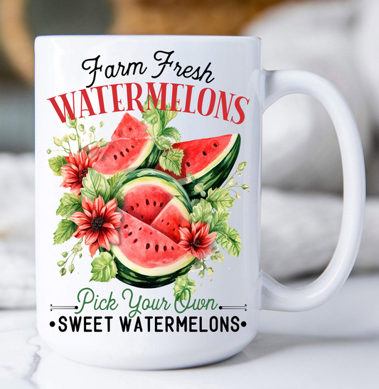 Farm Fresh Watermelon  Coffee Mug