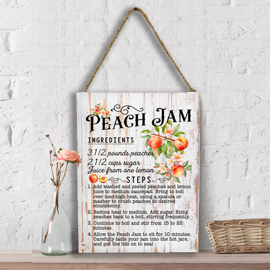 Fresh Peach Jam Recipe  Wall Decor