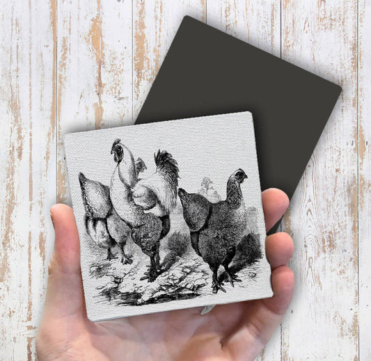 Country Farm, Red Rooster Farms, Magnet Fridge - Sets of 2