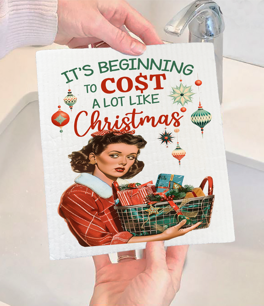 Beginning to cost like Christmas Swedish Discloth (Set of 2)
