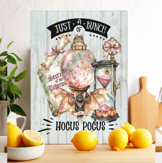 Glass Cutting Board Halloween Bunch of Hocus Pocus