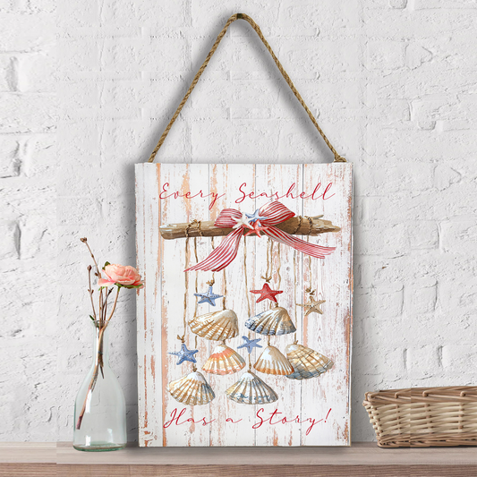Every Seashell as a Story Beach  Wall Decor