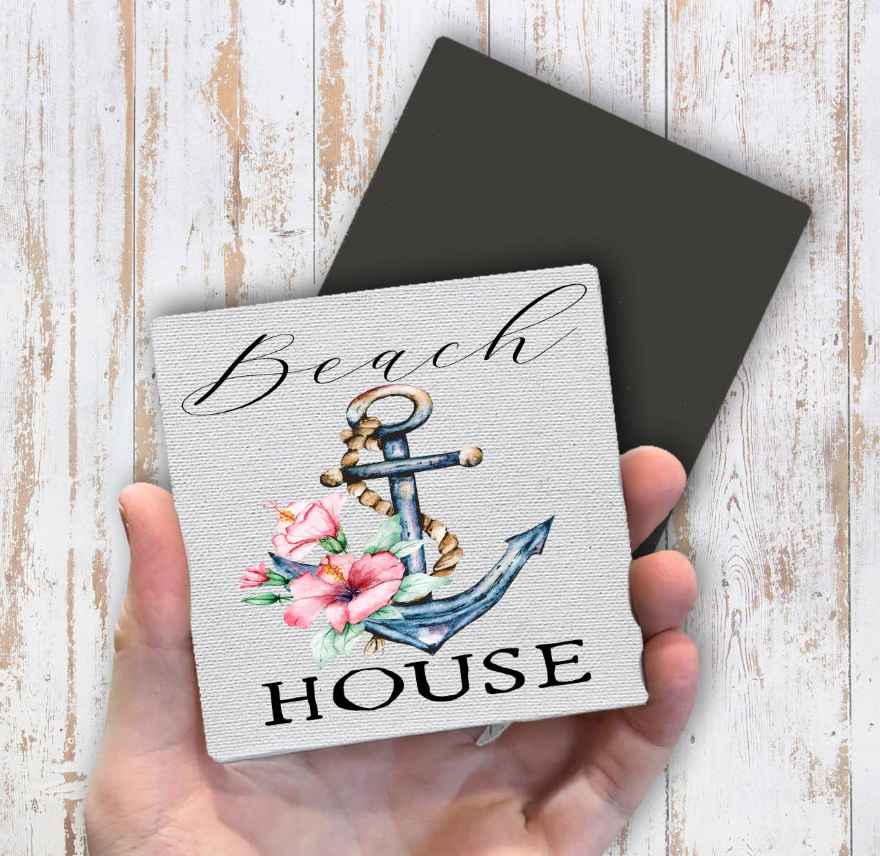 Beach House Boat Anchor Ocean Magnet Fridge - Sets of 2