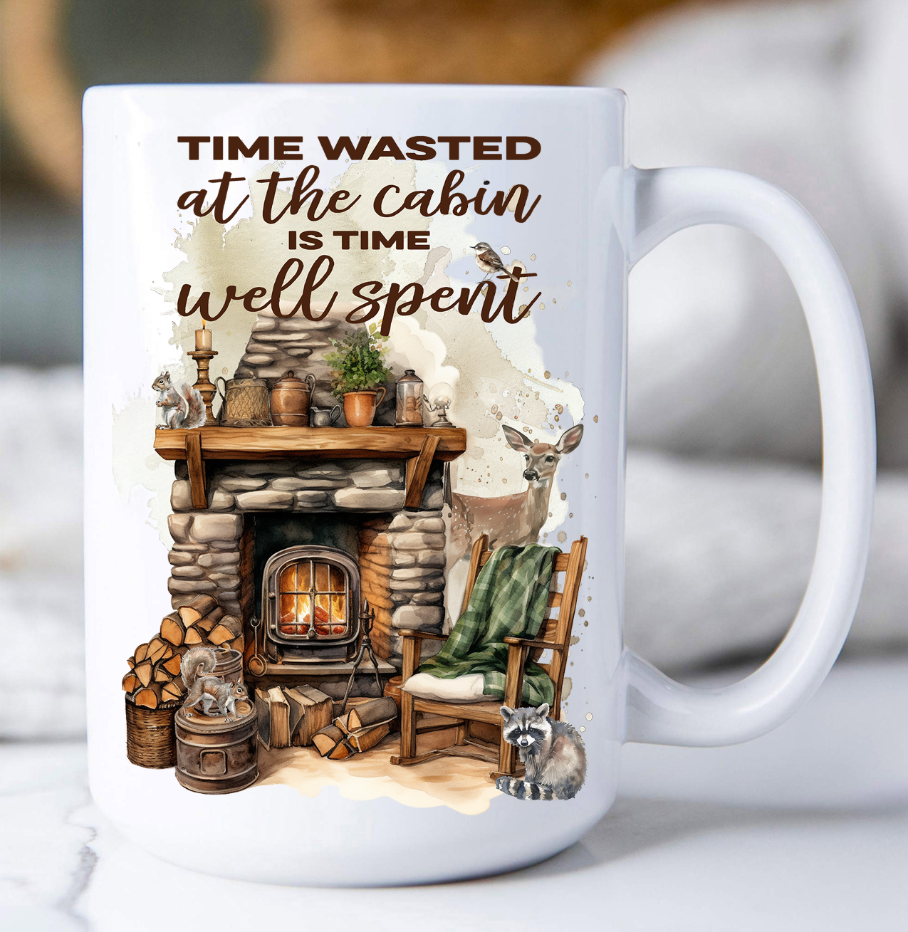 Time at the Cabin Well Spent Coffee Mug