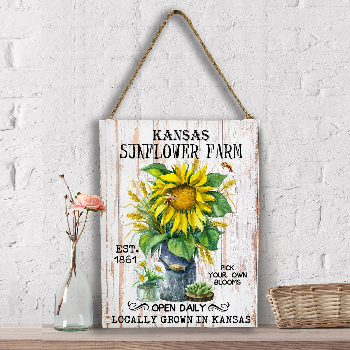 Kansas State Flower Sunflower  Wall Decor