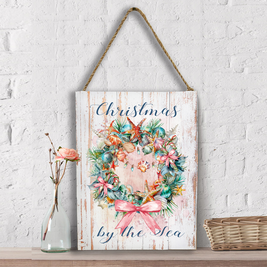 Coastal Christmas by the Sea Wall Decor