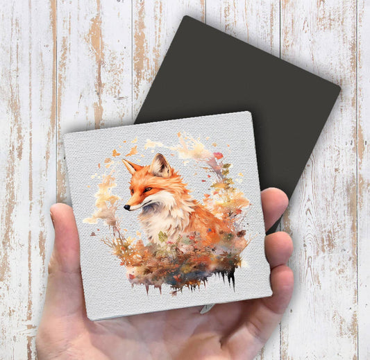 Red Fox Animal Hunting Magnet Fridge - Sets of 2