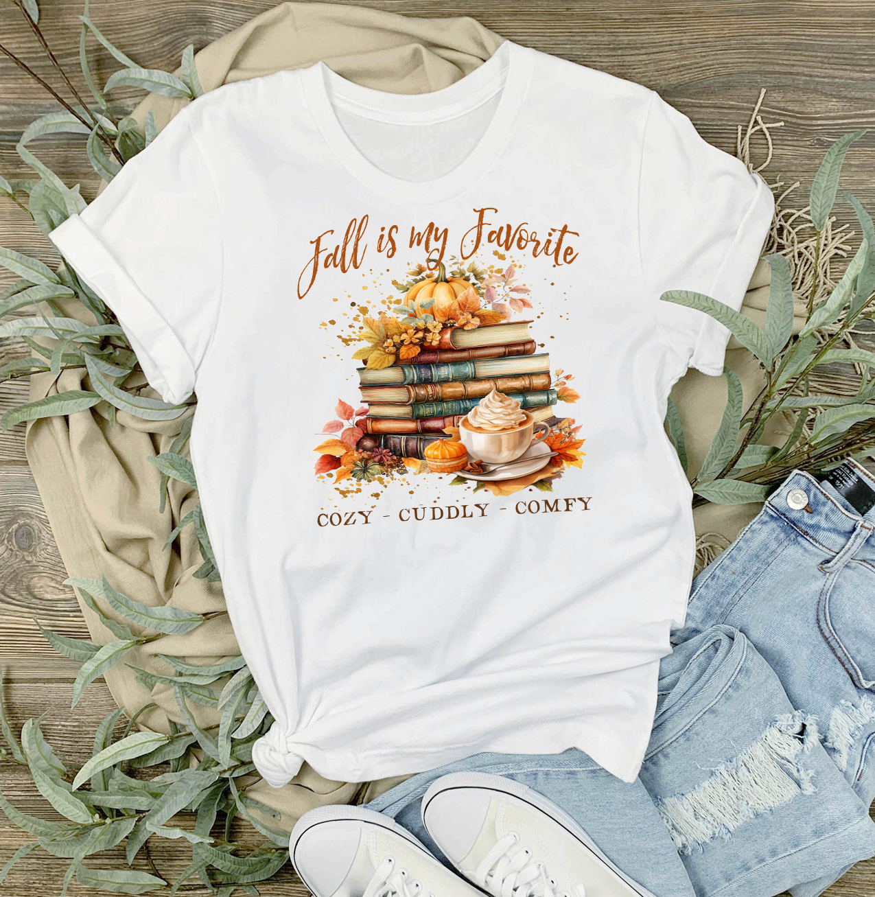 Fall is My Favorite Cozy Cuddly T-Shirt