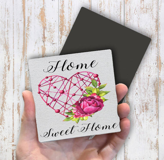 Valentine Heart Home Sweet Home Magnet Fridge - Sets of 2