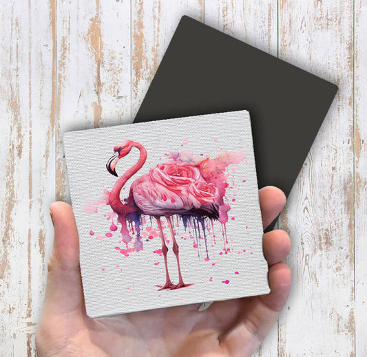 Beautiful Flamingo Roses Magnet Fridge - Sets of 2