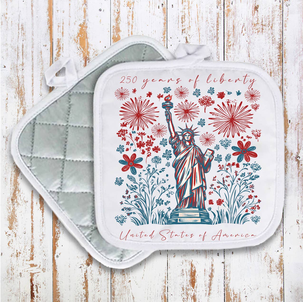 Patriotic Liberty 250 Anniversary America Pot Holder