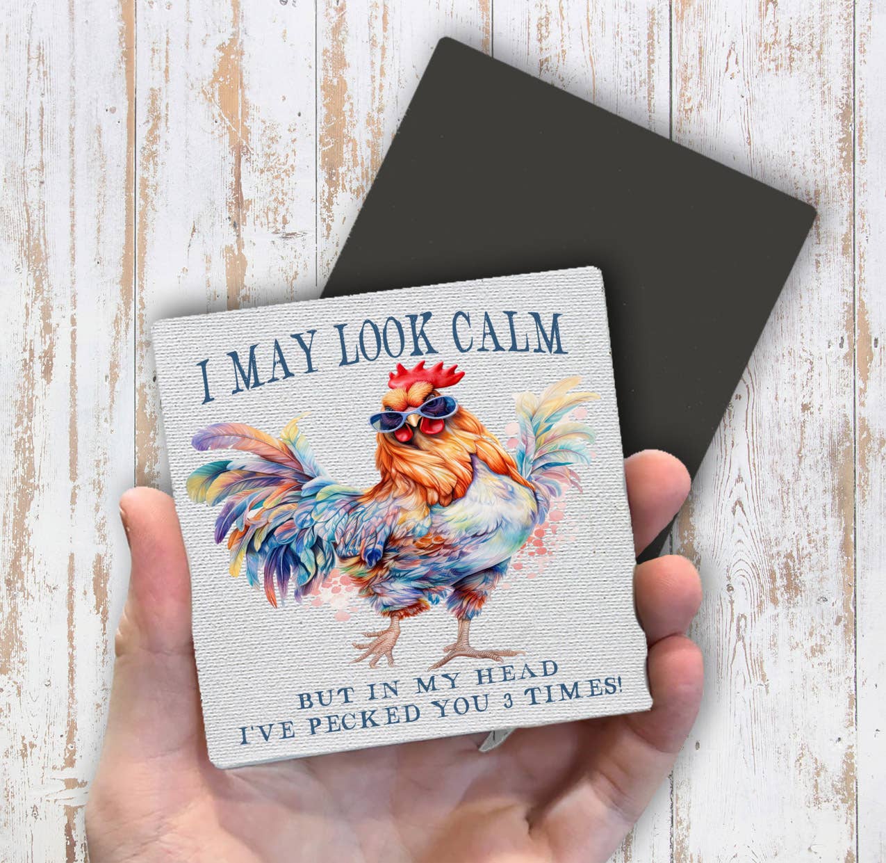 May Look Calm Funny Saying Magnet Fridge - Sets of 2