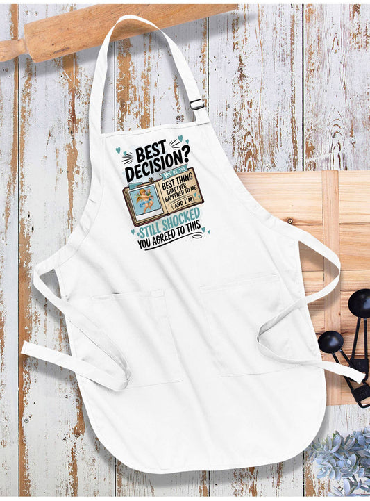 Best Decision Love Valentine Apron