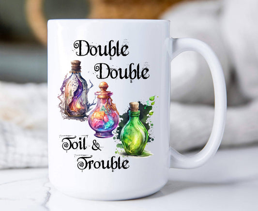 Halloween Double Toil & Trouble Coffee Mug