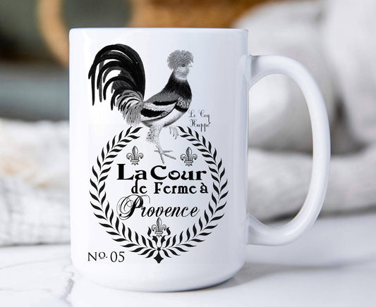 French Country Farm,  Rooster, Coffee Mugs