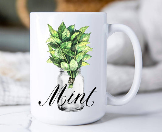 Farm Fresh Herbs Mint  Coffee Mug