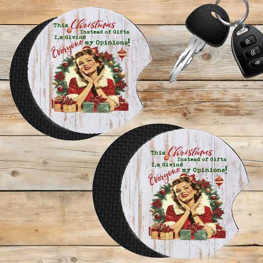 Car Coaster Christmas Funny Gifts My Opinions