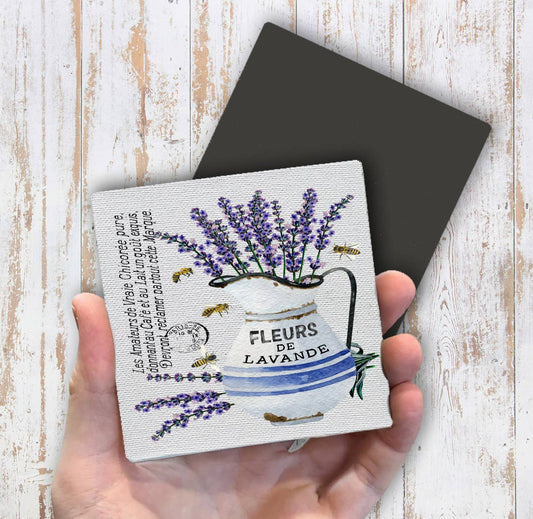 Farmhouse Lavender Fleurs Paris  Magnet Fridge - Sets of 2