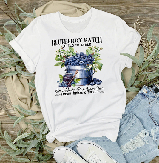 Blueberry Patch Field to Table  T-Shirt