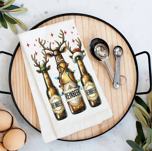 Christmas Reinbeer Tea Towel