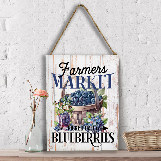 Farm Fresh Blueberries  Wall Decor