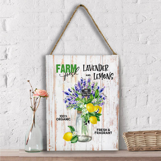 Country Lavender and Lemons Wall Decor