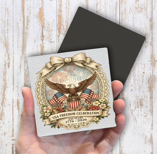Patriotic Eagle 250 Anniversary America Magnet Fridge