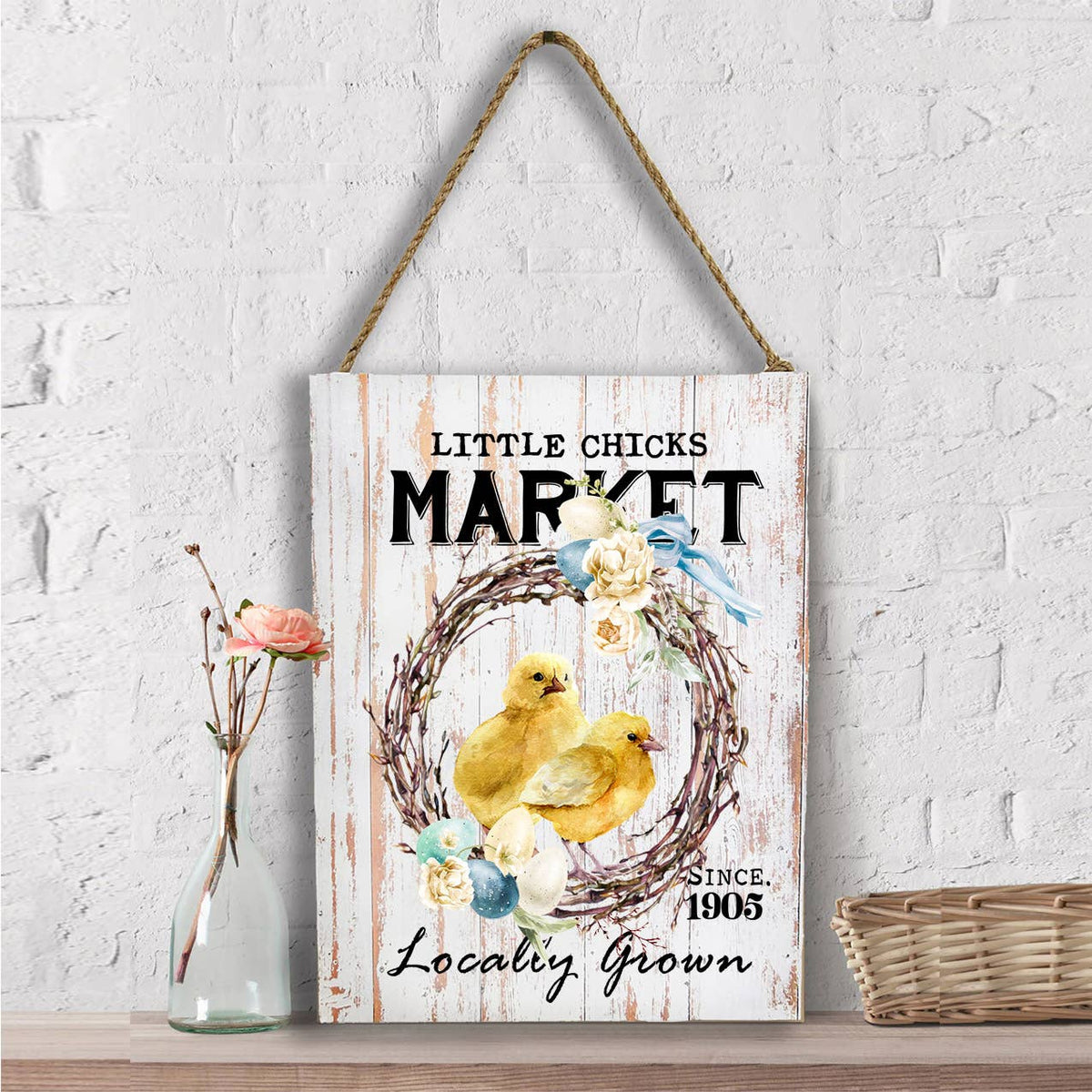 Easter Little Chicks Market Wall Decor