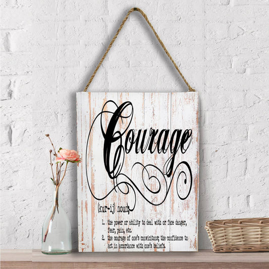 Courage Definition, Wall Decor