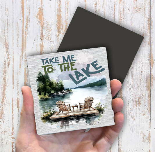 Take me to the Lake Magnet Fridge (Set of 2) (Set of 2)