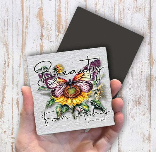 Beauty from Ashes Butterfly Spiritual Magnet Fridge - Sets of 2