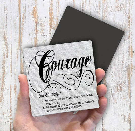 Courage Definition, Magnet Fridge - Sets of 2