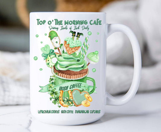 St Patricks Day Irish Coffee 15 oz Coffee Mug
