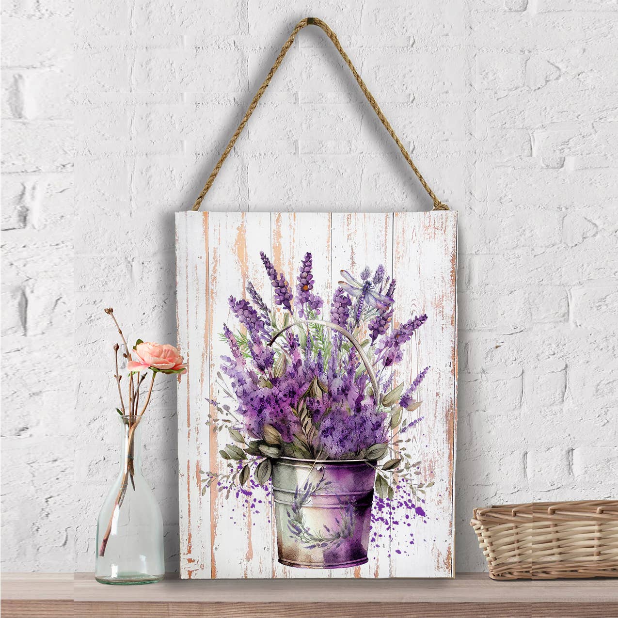 Spring garden Lavender Bouquet Wall Decor