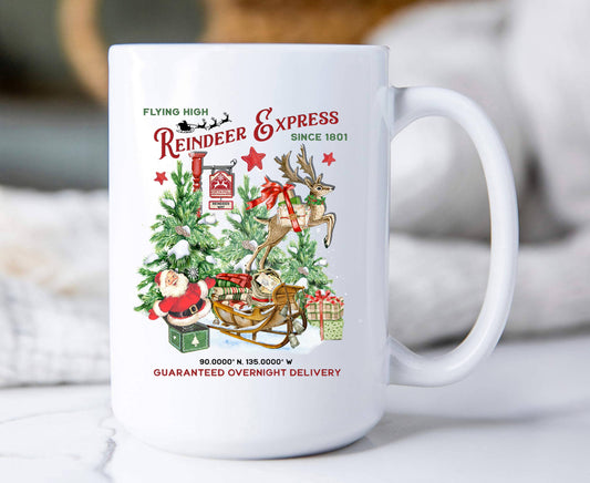 Christmas Reindeer Express Coffee Mug