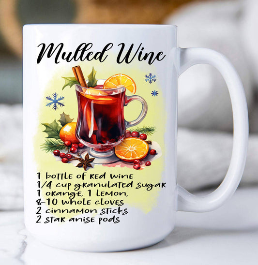 Christmas Cocktail Mulled Wine Recipe Coffee Mug