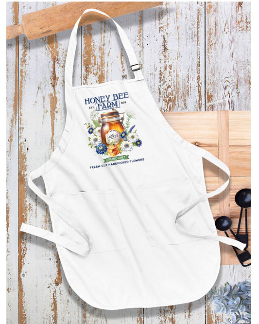 Modern Farmhouse Honey Bee Farm Apron