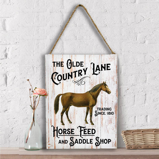 Country Lane Horse Feed  Wall Decor