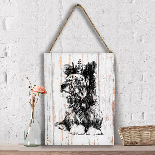 Yorkshire Terrier Dog Crown, Wall Decor