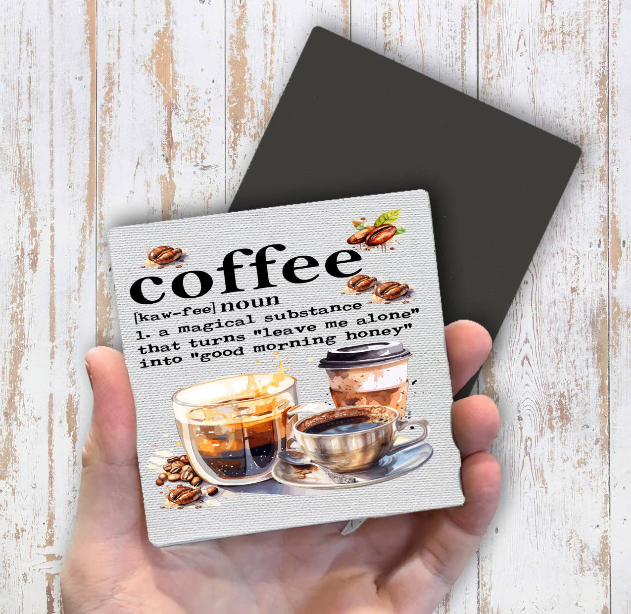 Coffee Magical Substance Funny Magnet Fridge - Sets of 2