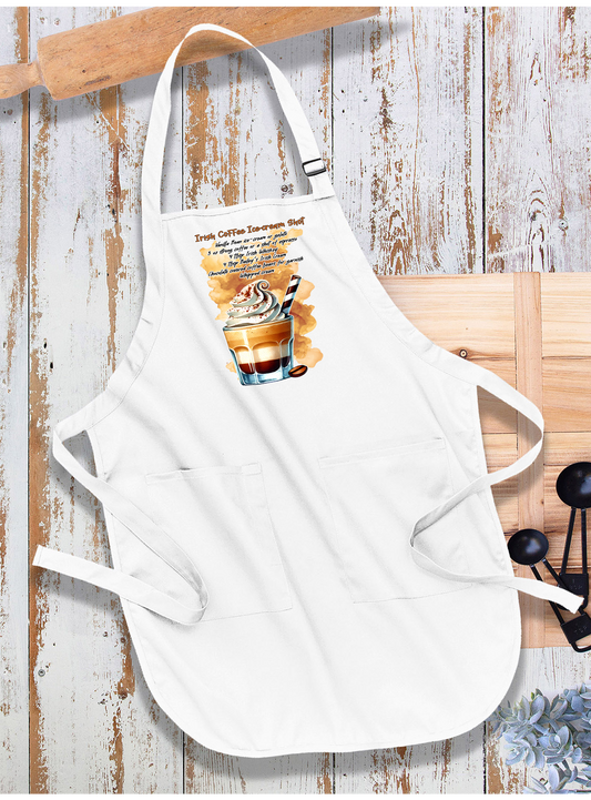 Summer Cocktail Irish Coffe Ice Cream Apron