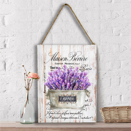 Vintage French Lavender Paris Wall Decor