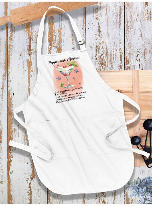Christmas Cocktail Peppermint Martini Apron