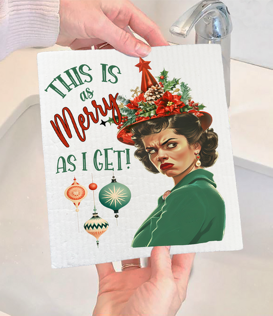 Christmas Funny This is my Merry Swedish Discloth (Set of 2)